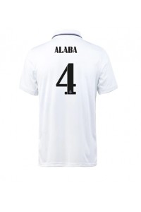 Fotbalové Dres Real Madrid David Alaba #4 Domácí Oblečení 2022-23 Krátký Rukáv